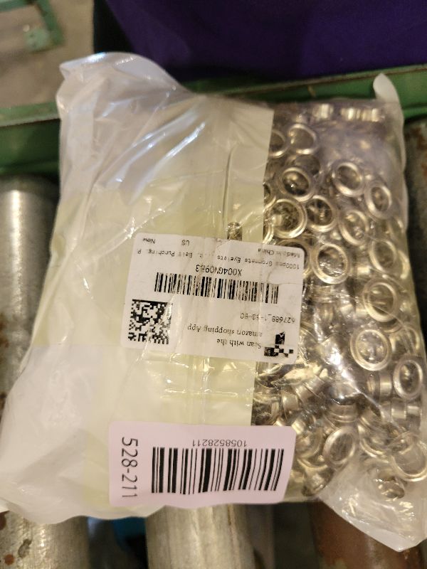 Photo 1 of 1000pcs Grommets Eyelets 3/8 Inch Metal Washers and Grommets Kit for Grommet Tool 10mm Grommets for Banners, Poster, Curtains, Clothes, Shoes, Leather, Canvas, Fabric, Belt Punching, Paper Crafts