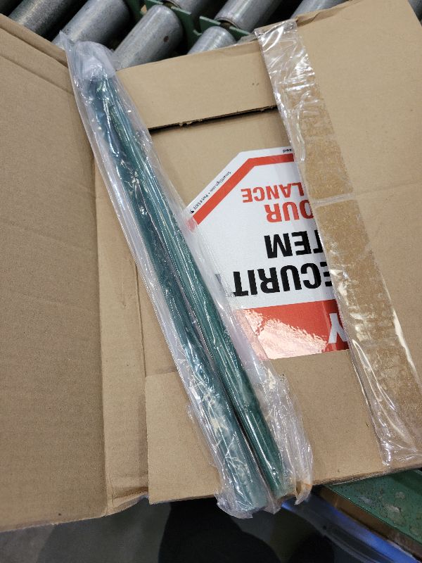 Photo 1 of SmartSign 10" x 10" 'Protected By Home Security System 24 Hour Surveillance' Yard Sign with 3 ft Stake, 40 mil Aluminum 3M Laminated Engineer Grade Reflective, Red/Black/White, USA-Made