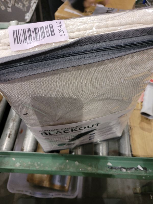 Photo 1 of 100% Blackout Shield Linen Blackout Curtains for Bedroom 84 Inches Long, Back Tab/Rod Pocket Living Room Drapes, Thermal Insulated Blackout Curtains 2 Panels Set, 50" W x 84" L, Cream