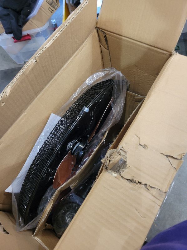 Photo 1 of 18 Inch Wall Mount Fan with Remote, 3-speed Wall Oscillating Quiet Fan with 5 Blades, Adjustable Tilt and Timing, High Velocity Wall-Mounted Fans for Bedroom, Gym, Office, Warehouse, Garage, Gold