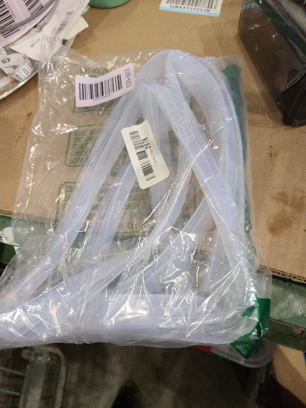 Photo 1 of 20 Ft Weather Stripping Door Seal Strip,Shower Door Bottom Seal,Self Adhesive Silicone Draft Stopper,for Door Frame,Windows and Shower Door (Transparent, 35mm)