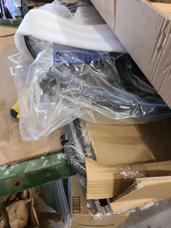 Photo 1 of 24" Industrial Fan Heavy Duty, 8500 CFM High Velocity Floor Fan 3 Speeds, Metal Construction and Aluminum Blades, 360° Tilt Metal Fan for Warehouse Garage Shop Workshop Factory and Basement Blue