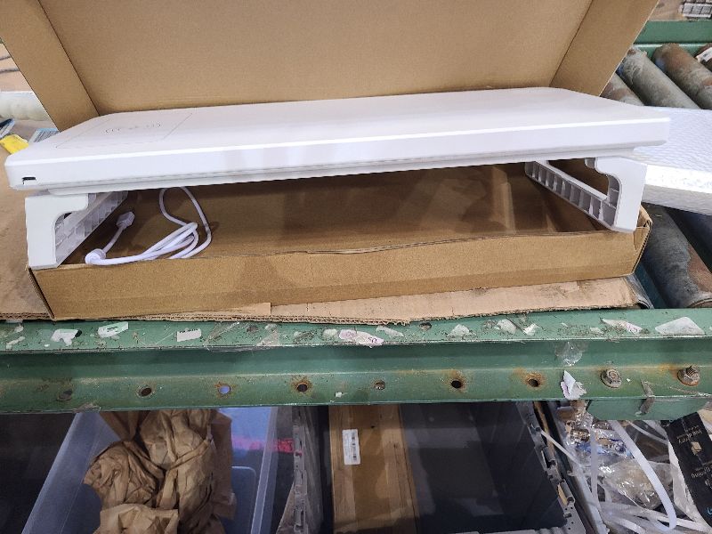 Photo 1 of 15W Fast Wireless Charging and 4-Port USB Hub (3.0 & Type-C) Monitor Stand ,Single Shelf Holder Raiser Organizer for Computer iMac Laptop PC Screen,Vibrant RGB Lighting Desk Organizer for Office/Home ,Black/White