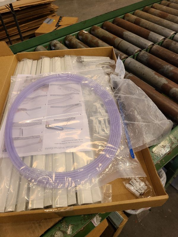 Photo 1 of 16.4ft Ceiling Curtain Track for Room Divider, Heavy-Duty Curtain Track, Ceiling Mount Curtain Rail Set with Roller Hooks for Home, Office