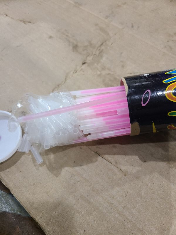 Photo 1 of 100 pk 8" Purple Glow Sticks Bulk Party Favors, Light up Glow Necklaces & Bracelets in the Dark Party Supplies For Christmas Halloween Mardi Gras Birthday Neon Party (100 * Purple)