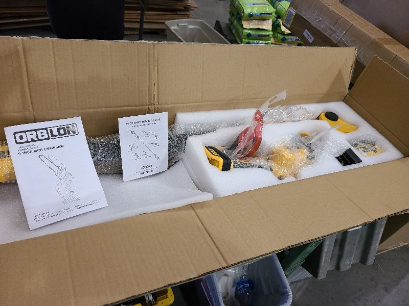 Photo 1 of 2-in-1 Cordless 6 Inch Pole Saw & Mini Chainsaw, 20V MAX* 3.0 Ah Battery Powered Chain Saw, Brushless Motor, Lightweight (7.1 lbs), 14.2 FT Max Reach Pole Saw for Tree Trimming, Wood Cutting