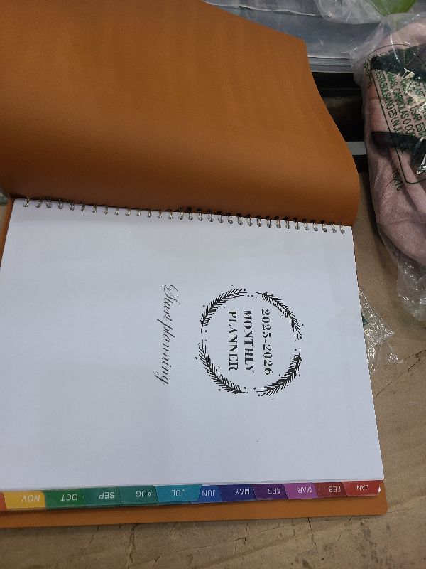 Photo 1 of 2025-2026 Monthly Planner - Monthly Planner 2025-2026 from JUL. 2025 to DEC. 2025, A4 Planner 8.86 x 11.4 with Coated Tabs, Inner Pocket