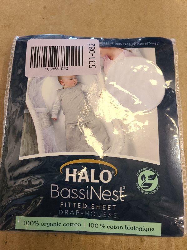 Photo 1 of 2-Pack Organic Bassinet Sheets for Girls, Boys - 100% Cotton Bassinet Mattress Sheets Compatible with Halo Bassinest Swivel Sleeper,Graco,Baby Delight,Chicco,Unisex Fitted Bassinet Sheets(Soft White)