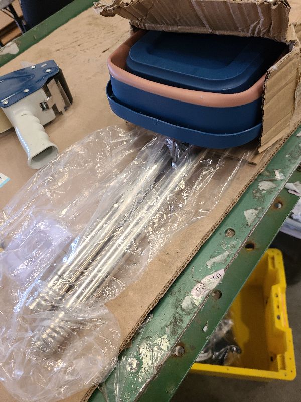 Photo 1 of 16.5" Microfiber Self Wringing Flat Mop,Wet Dry Mops for Cleaning Floors,55" Long Handle Mop for Wall Cleaner with Squeegee(5 Microfiber Pads & Collapsible Bucket)