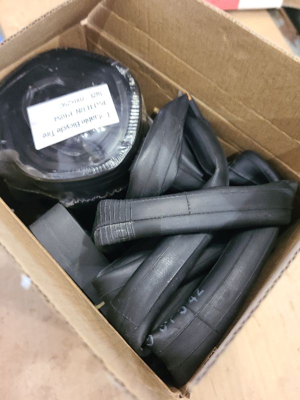 Photo 1 of 2-PCS 700C Road Bike Tires 700 x 25C/25-622 and 700C Heavy Duty Bike Tubes Presta Valve with 2 Rim Strips Compatible with 700x25C 700x26C 700x27C Bike Bicycle Tires and Tubes (Y-785)