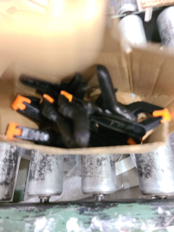 Photo 1 of 12 Pack Plastic Spring Clamps, 3.5inch Small Heavy Duty Clips for Crafts, Backdrop Stand, Woodworking, Photography Studios (Black)