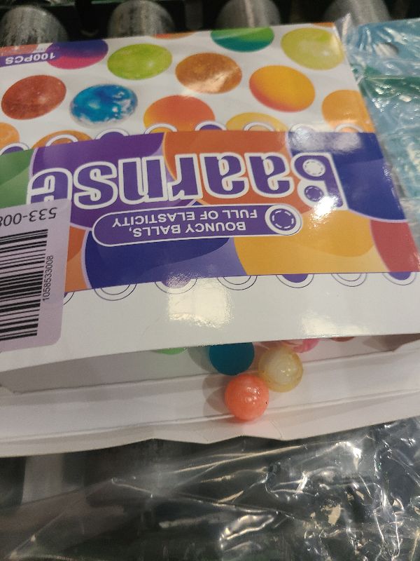 Photo 1 of 100PCS Colorful Small Bouncy Balls Bulk with Gift Box Mixed Colors Mini Bounce Bouncy Balls for Kids Party Favors, Carnival Prizes, Birthdays Gift, Easter Gifts (18 mm/ 0.71 Inch)