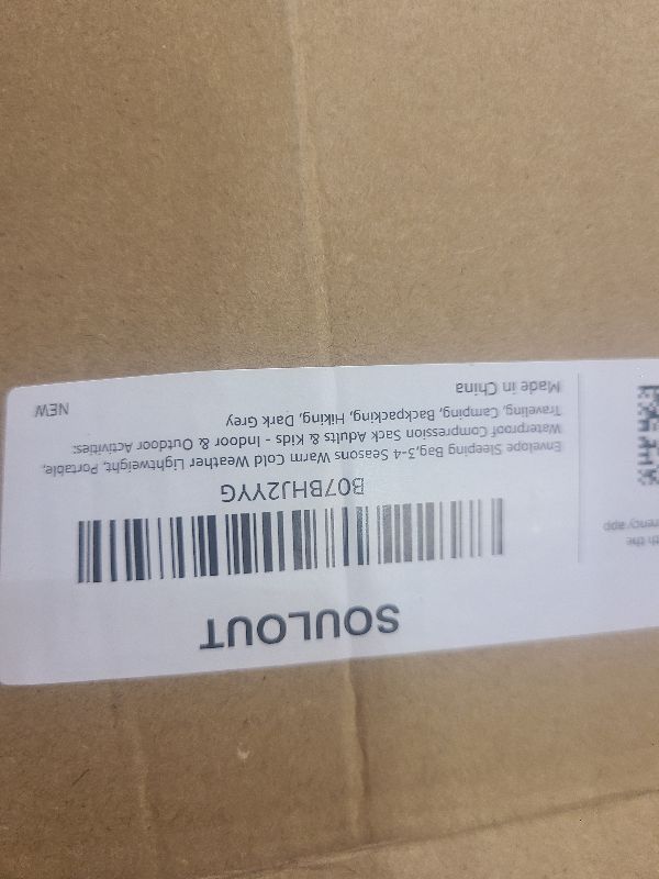 Photo 1 of 3-4 Season Portable Waterproof Envelope Sleeping Bag for Adults & Kids - For Traveling, Camping, Hiking