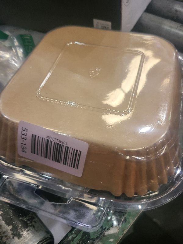 Photo 1 of [3-Size] Air Fryer Disposable Paper Liner Square Compatible with COSORI and Ninja Air Fryer Toaster Oven, Non-stick Air Fryer Parchment Paper Baking Accessories