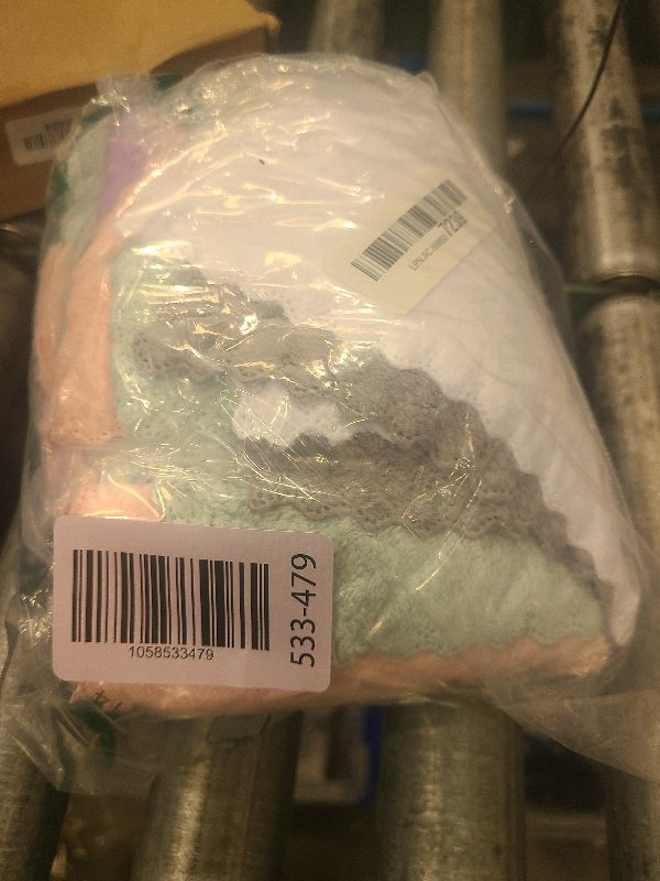 Photo 1 of 24 Pack Kitchen Dishcloths - Does Not Shed Fluff - Reusable Dish Towels, Dish cloths, Super Absorbent Coral Fleece Cleaning Cloths, Nonstick Oil Washable Fast Drying, 7 x 9 Inch (Multicolor)