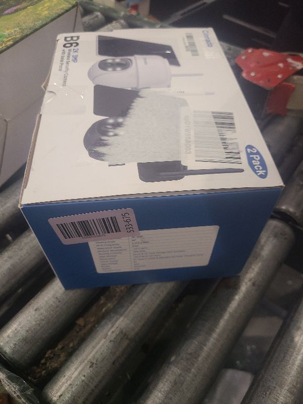 Photo 1 of 2K Cameras for Home Security-2.4G WiFi Outdoor Camera Wireless Solar/Battery Powered with solar panel, 360° Viewing, AI Human Detection, Color Night Vision, with SD Storage, Works with Alexa(2 Pack)