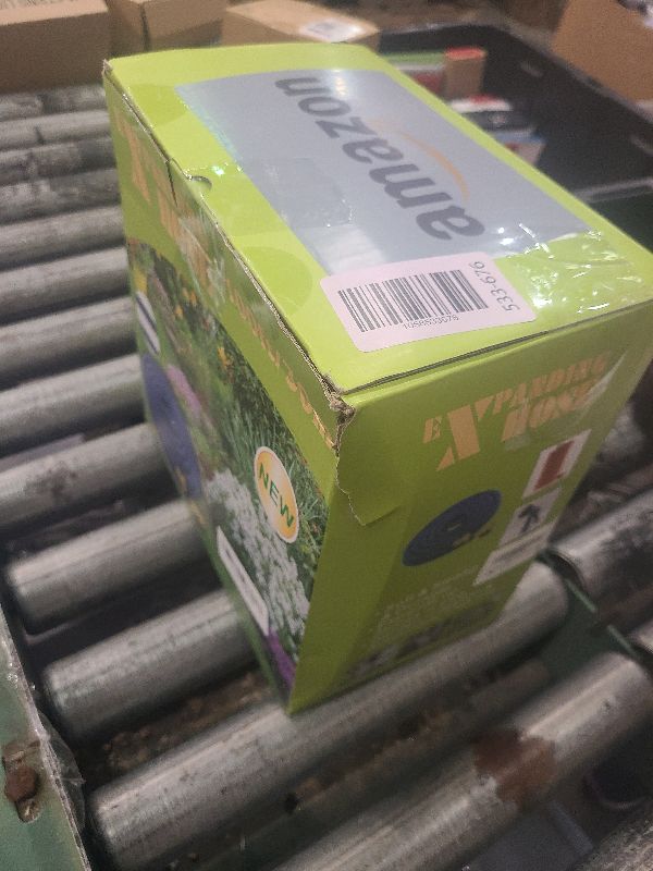 Photo 1 of 100 ft Expandable Garden Hose with 10 Patterns Nozzle,Kink-free, Flexible Expanding Water Hoses with 3/4" Solid Fittings and 4-Layer Latex Core - Garden Hoses