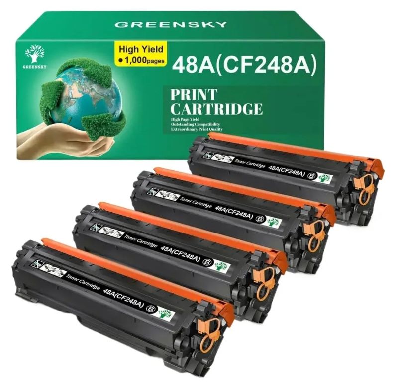 Photo 1 of 10 Pack CF248A 48A Toner Cartridge Replacement Works with Pro M15W M16 M28w M28a M29w M31w Printers