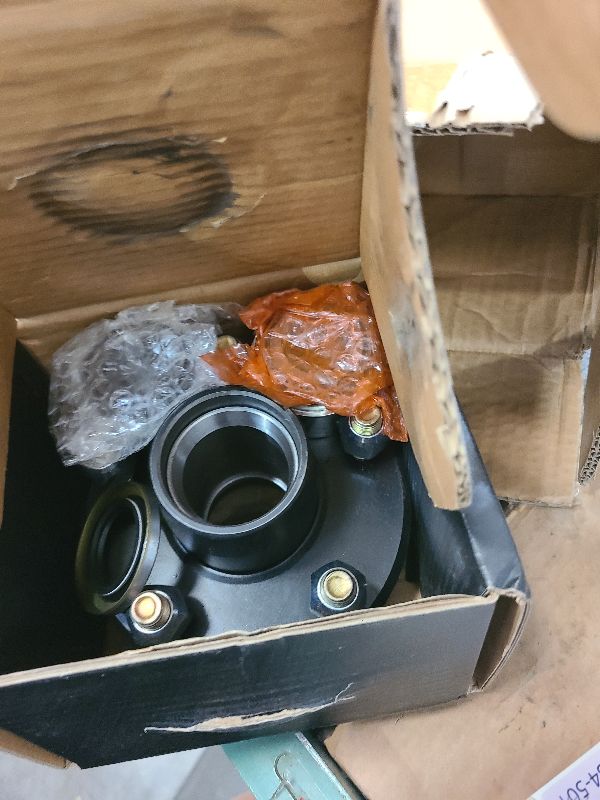 Photo 1 of 2 Sets 2000lb Trailer Axle Trailer Hub Kit 5 Bolt 4.5",Trailer Hub 5 Lug fit 1" and 1-1/16" Trailer Straight Spindle,5×4.5 Trailer hubs,Boat Trailer Hubs 5 Lug(Only Fit Straight Spindle)