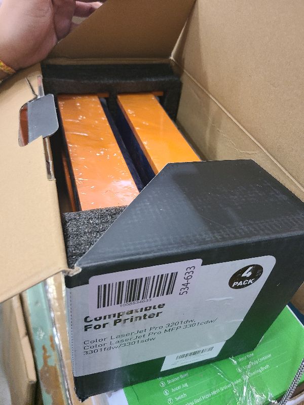 Photo 1 of 218X Toner Cartridges 4 Pack High Yield 3201dw MFP 3301fdw Toner Compatible for HP 218X 218A Set for HP Color Laserjet Pro 3201dw MFP 3301fdw 3301sdw 3301cdw Printer(Black/Cyan/Yellow/Magenta)