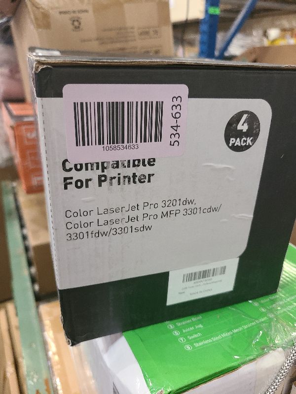 Photo 1 of 218X Toner Cartridges 4 Pack High Yield 3201dw MFP 3301fdw Toner Compatible for HP 218X 218A Set for HP Color Laserjet Pro 3201dw MFP 3301fdw 3301sdw 3301cdw Printer(Black/Cyan/Yellow/Magenta)