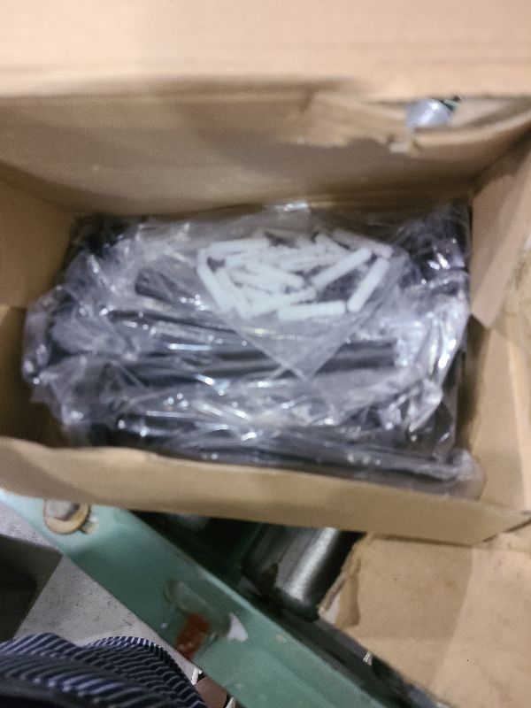 Photo 1 of 12 Pcs 6" Black Solid Steel Floating Shelf Bracket Blind Shelf Supports - Hidden Brackets for Floating Wood Shelves - Concealed Blind Shelf Support – Screws and Wall Plugs Included