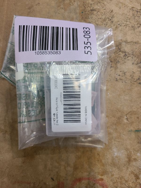 Photo 1 of 2 Pack Record Player Needles, JUKFITA Red Record Player Needles Replacement Compatible with Crosley, Victrola, Vinyl, ION Phonograph