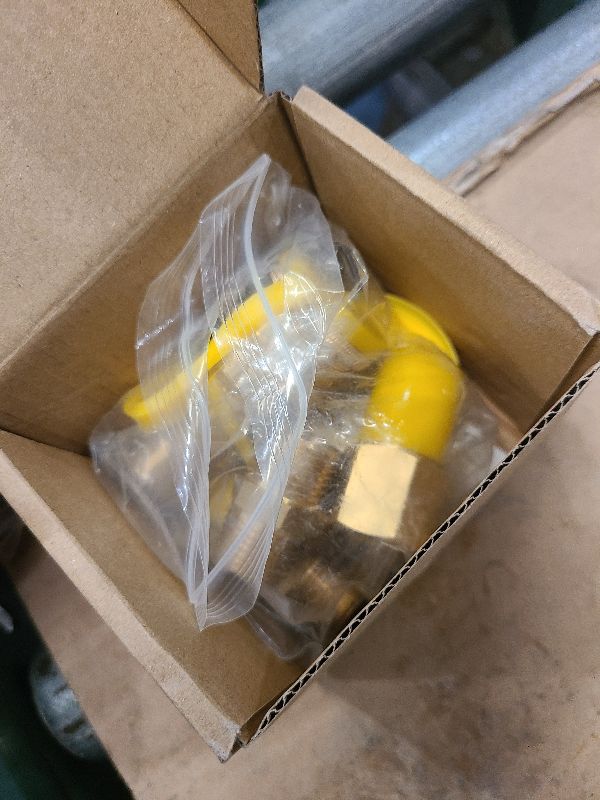 Photo 1 of 1/2 Inch Natural Gas Quick Connect Fittings,Natural Propane Hose Quick Disconnect Kit,100% Solid Brass with Dust Cover for Gas Grill and Heater and Generator