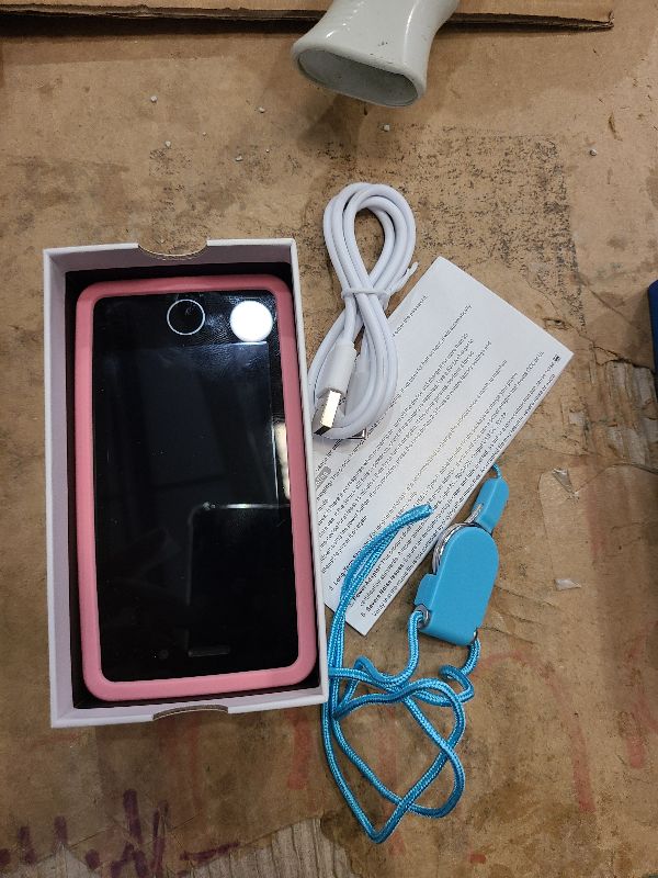 Photo 1 of 3.97" Touchscreen Kids Toys Smart Phone, Kids Phone with Games & Dual Camera, Toddler Toys Phone, Boys and Girls Learning Toy Phone for 3-9 Years Old (Pink)