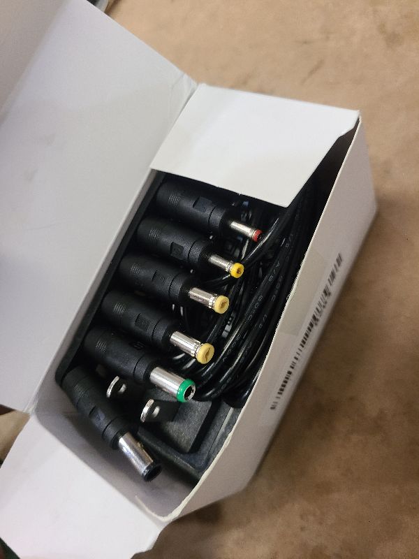 Photo 1 of 19V 2.1A 2A 40W AC Adapter Wall Charger Universal DC in 19V Power Supply Cord with 8 Tips Barrel 19 Volts 2 Amps 2000mA Compatible HP,Harman Kardon Soundbar,LG Monitor TV 1.3a/Aoc/Asus Monitor & More