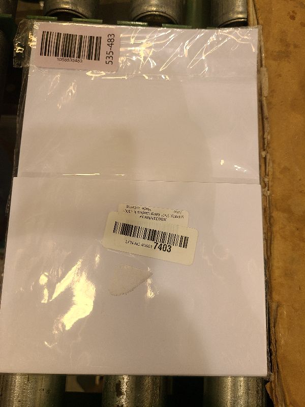 Photo 1 of 100 Pieces 5" x 7" White Cardstock, Heavyweight Cardstock Sheets Blank Invitation Paper Greeting Cards Printable, 74lb Cover 200 GSM/White