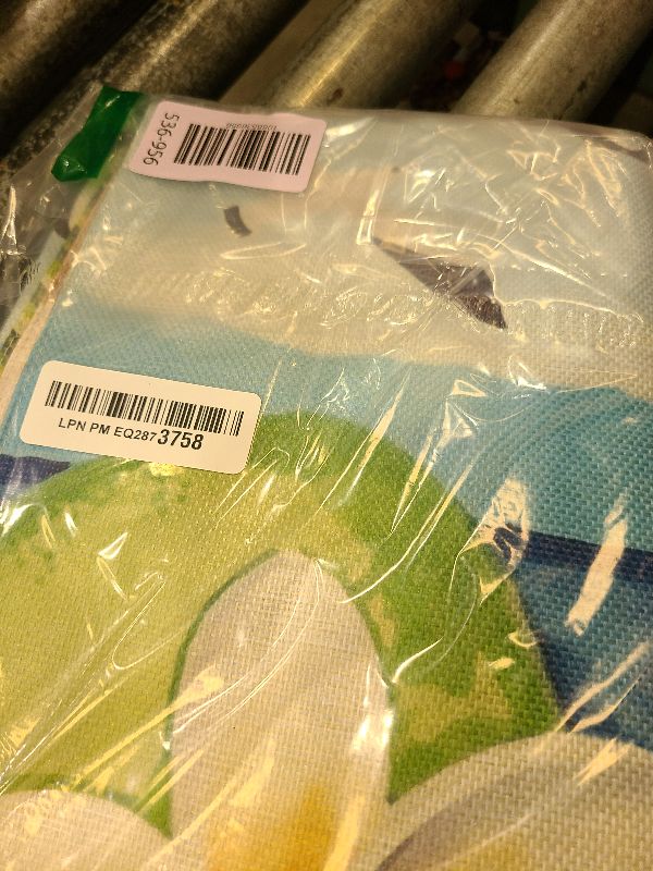 Photo 1 of 28x40 Inch Double Sided Summer Garden Flag - Flip Flops Summer Beach Life is good - Outside Garden Yard Decorations - Outdoor Decorative Banners Yard - Seasonal Outdoor Yard Flags of Burlap