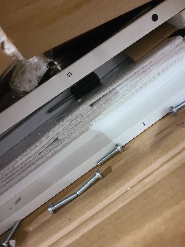 Photo 1 of ??????? Maihail Small Desk with Drawers, 40 inch Computer Desk with Shelves, Writing Desk with Storage, Small Office Desk with Metal Frame, White