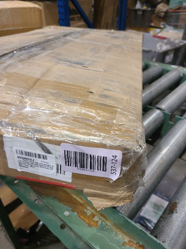 Photo 1 of ??????? Maihail Small Desk with Drawers, 40 inch Computer Desk with Shelves, Writing Desk with Storage, Small Office Desk with Metal Frame, White