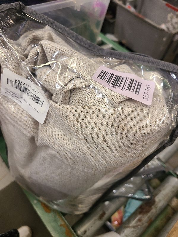 Photo 1 of 100% Blackout Shield Linen Blackout Curtains for Bedroom 108 Inches Long, Back Tab/Rod Pocket Living Room Drapes, Thermal Insulated Blackout Curtains 2 Panels Set, 50" W x 108" L,Cream