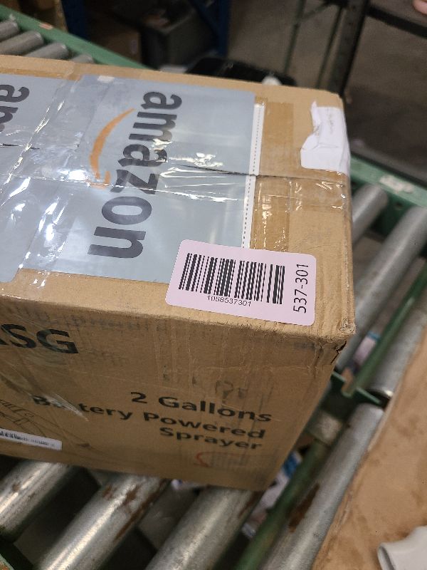 Photo 1 of 2 Gallon Battery Powered Garden Sprayer, Electric Sprayer, Weed Yard Lawn Sprayers with 5 Mist Nozzles & Retractable Wand & Adjustable Strap for Lawn, Garden, Yard