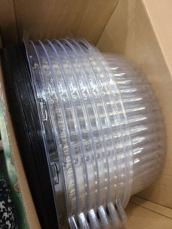 Photo 1 of 24 Pack 12 Inch Heavy Duty Serving Tray with Clear Lid and Sporks, Large Plastic Tray with Elegant Platter Round Black Disposable for Fruit Sandwich Party Takeout Food Catering Picnic