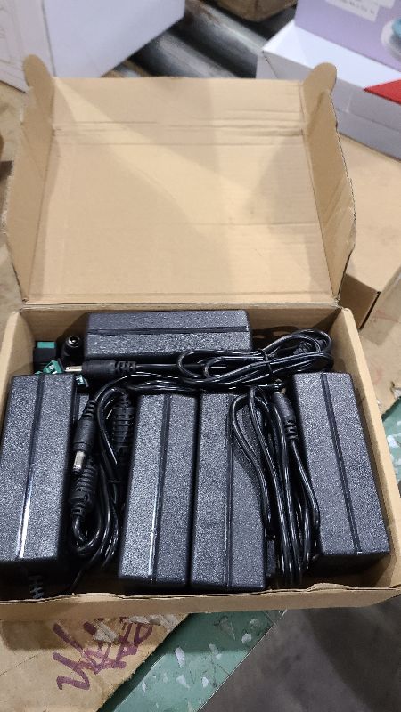Photo 1 of 24V 3A Power Supply, 24 Volt 72W LED Power Supply Adapter, AC 100-240V to DC 24V Transformer Converter for LED Strip Lights, Wall Plug Power Supply with 5.5/2.1 DC Female Connector (5 Pack)