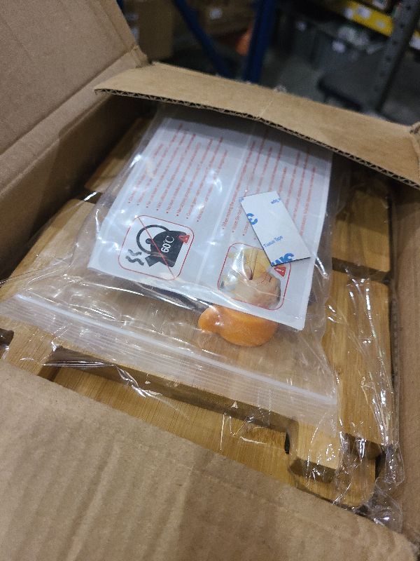 Photo 1 of 2 Gallon Drink Dispenser with Stand?Glass Beverage Dispenser With Wood Stand, 18/8 Stainless Steel Spigot and Labels Large Water Drink Dispensers for Parties, Lemonade,Juice, Tea