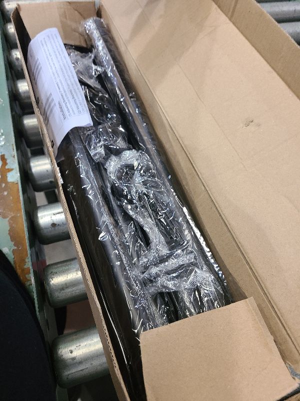 Photo 1 of 180 inch Curtain Rods, Extra Long Curtain Rod for Windows 120-180 inch, 1 inch Heavy Duty Drapery Rod for Outdoor Patio, Living Room, Bedroom, Modern Black Adjustable Curtain Rods 10-15ft