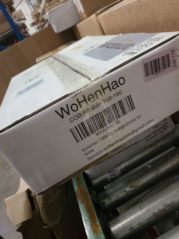 Photo 1 of WoHenHao 7 Inch Concrete Grinder Set, with Dust Extraction Shroud and Diamond Grinding Wheel, Tile Adhesive Removal Machine