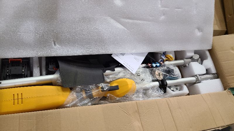 Photo 1 of 10“ Electric Weed Wacker, 3 in1 Cordless Weed Wacker, Cordless String Trimmer with Fast Charger,Electric Weed Trimmer for Lawn & Garden & Yard (2 Batteries Include)