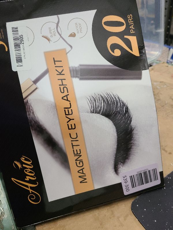 Photo 1 of 20 Kinds of 3D 5D Magnetic Eyelash Kit with Different Density, Magnetic Eyelashes with 4 Eyelash Glue and 2 Tweezers, for Women and Girls Natural Look No Glue Needed