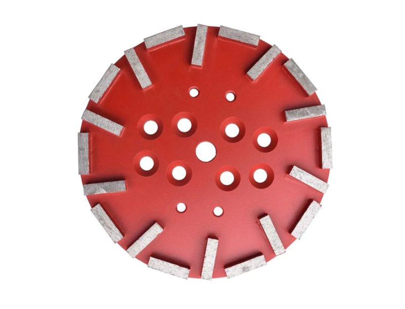 Photo 1 of 10 in. x 3/8" Threaded 20 Pcs Grit 30 Turbo Segments 10 Inch Concrete Grinding Wheel, 10 Inch Diamond Grinding Disc for Husqvarna, Blastrac, Edco, MK Grinder (Turbo Segments 20 Pcs)
