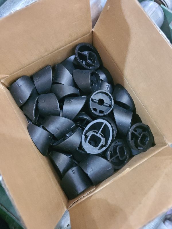 Photo 1 of ?? ??? ??? ??????????, 50 Pack Stair Baluster Connectors, 3/4" Black Nylon Slant Shoes for 22°–42° Angled Railings, Must Work with Level Connectors, Fit Round Metal Balusters WB50