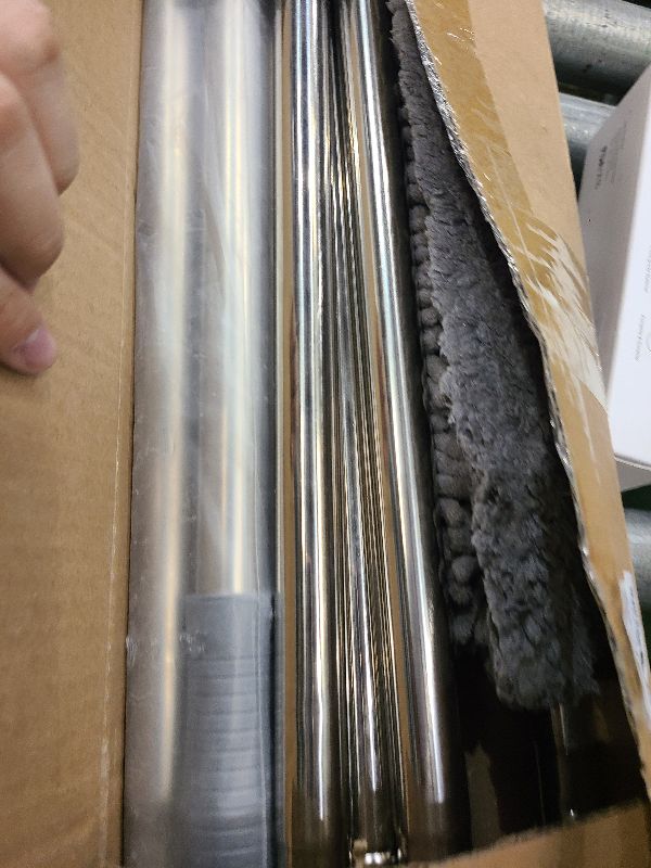 Photo 1 of 20+ Feet Reach 2 in 1 Window Washing Squeegee & Duster with 3-13 ft Splicable Extension Pole // Window Cleaning Tool & Window Washer Squeegee for Home Indoor Outdoor Window Washing (Grey)