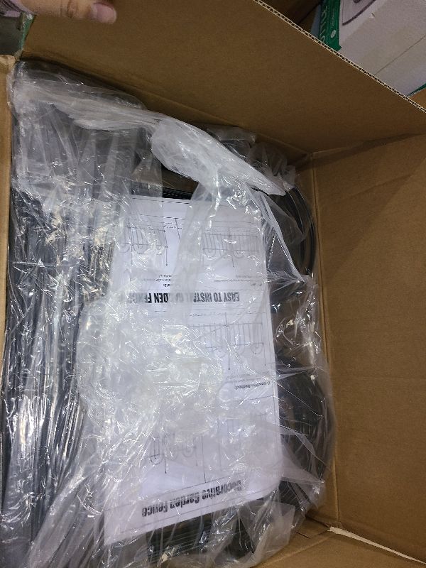 Photo 1 of 21ft X 13in Animal Barrier Fence, 15 Panels No Dig Fence for Dogs Rabbit, Anti Digging Defense Barrier Garden Edging Border, Rustproof Metal Arched Decorative Garden Fencing for Outdoor, Yard, Lawn