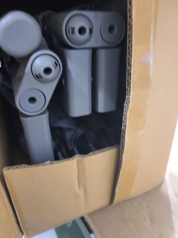 Photo 1 of 100" Extra Long Dog Gate Freestanding Gate with Strong Suction Cup No Screw 24" Tall Step Over Child Gate for Wide Opening 5 Panel Foldable Dog Gate Mesh Baby Gate Adjustable Pet Play Yard (Gray)