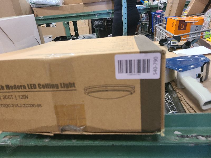 Photo 1 of 2-Pack 36W LED Ceiling Light Fixture (450W Equiv), 12IN Modern Flush Mount Ceiling Lights, Dimmable Ceiling Lamps Super Bright 3200LM, 3000K/4000K/5000K Adjustable for Bedroom Kitchen Bathroom Hallway