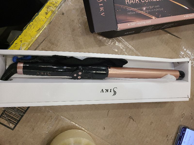 Photo 1 of 1 Inch Curling Wand Long Barrel, Dual Voltage Hair Curling Iron Wand Ceramic for Long Hair,10 Adjustable Temp